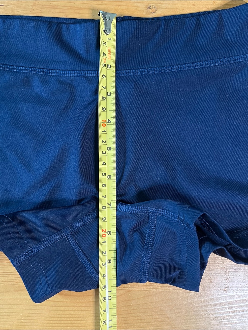 Nike Dry Fit Women's Navy Blue Athletic "Booty" Shorts. Size Small. Low Rise. - Picture 6 of 7